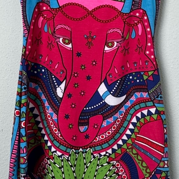 NWT Mara Hoffman Jersey Racerback Fitted Mini Dress in Ganesh Sky Size XS - Picture 6 of 15